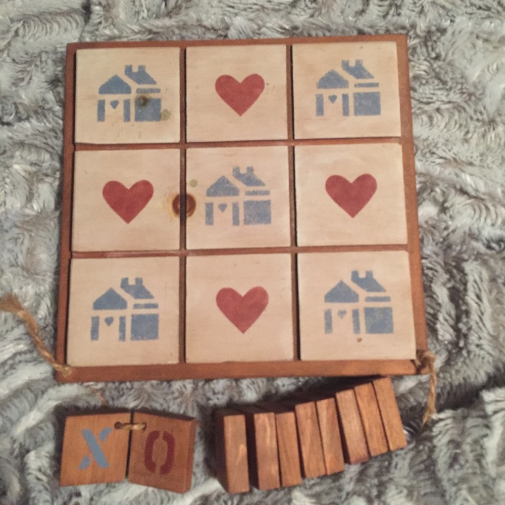 Handmade tic tac toe